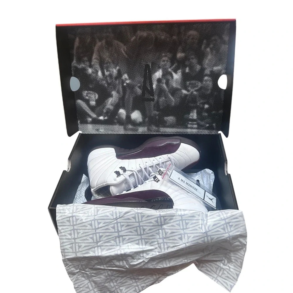 Air Jordan 12 Retro SP A Ma Maniere White Burgundy Crush DV6989-100 Mens 8
